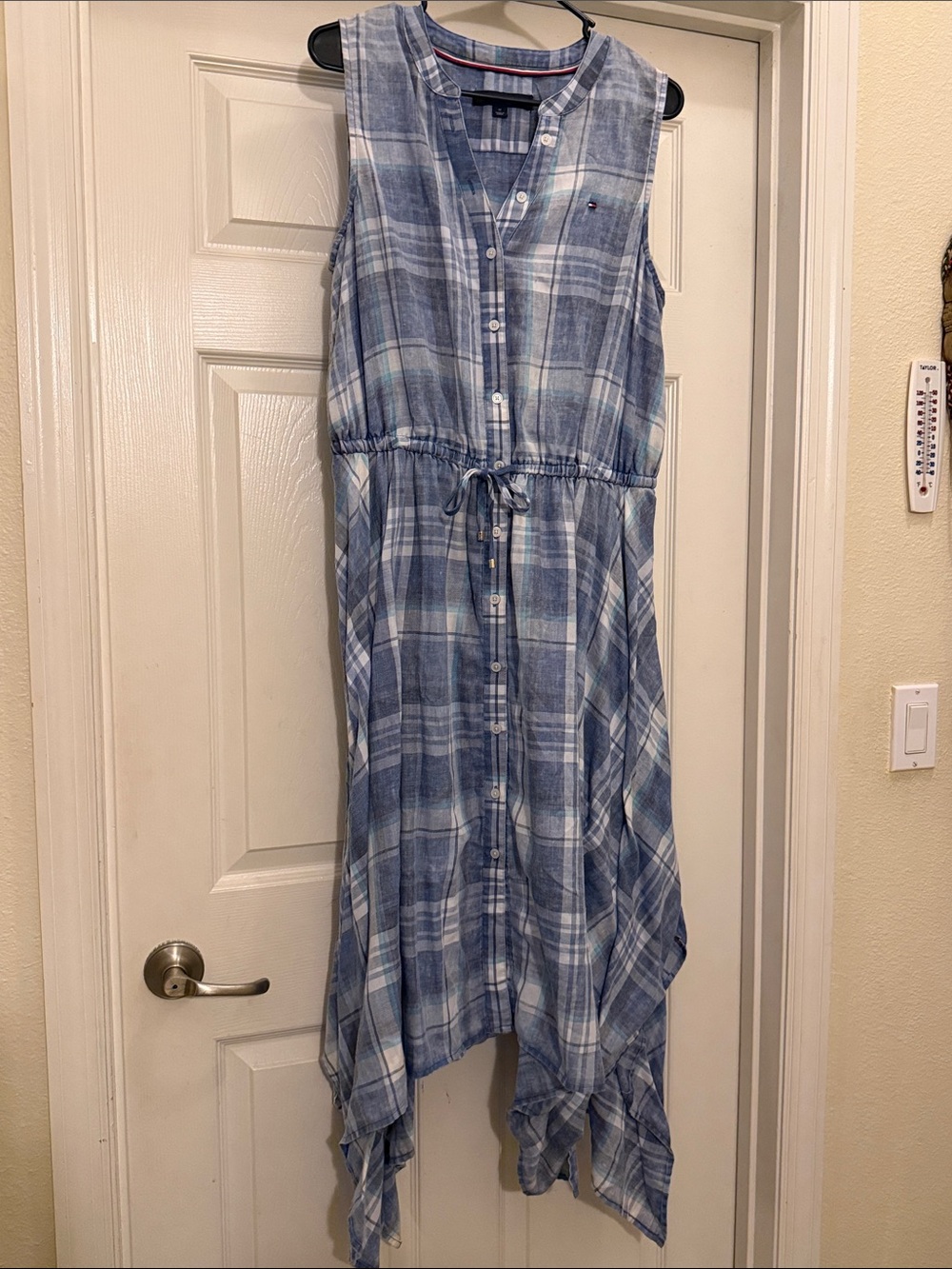Tommy Hilfiger Blue Plaid Button-Up Shirt